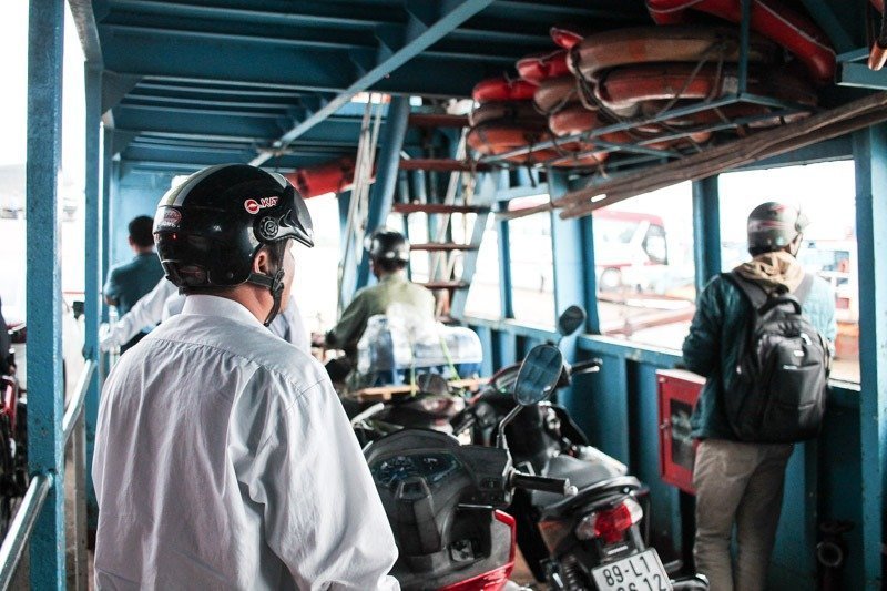 passenger on the Ben Pha Got Ferry to Cat Ba
