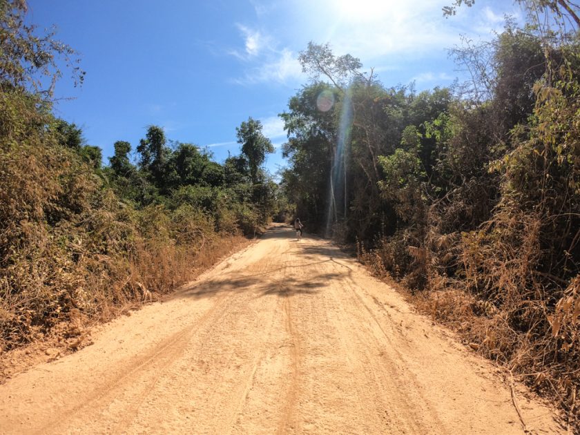 cycling through Cat Tien National Park