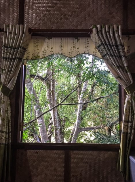 bedroom views at Green Bamboo Lodge