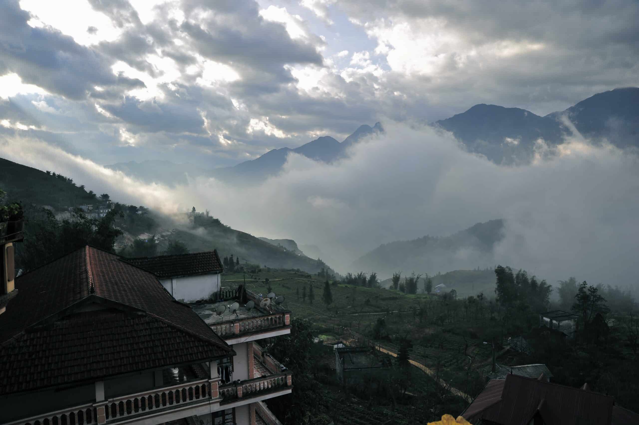 view from the hotel at Sa Pa by Jason Wong
