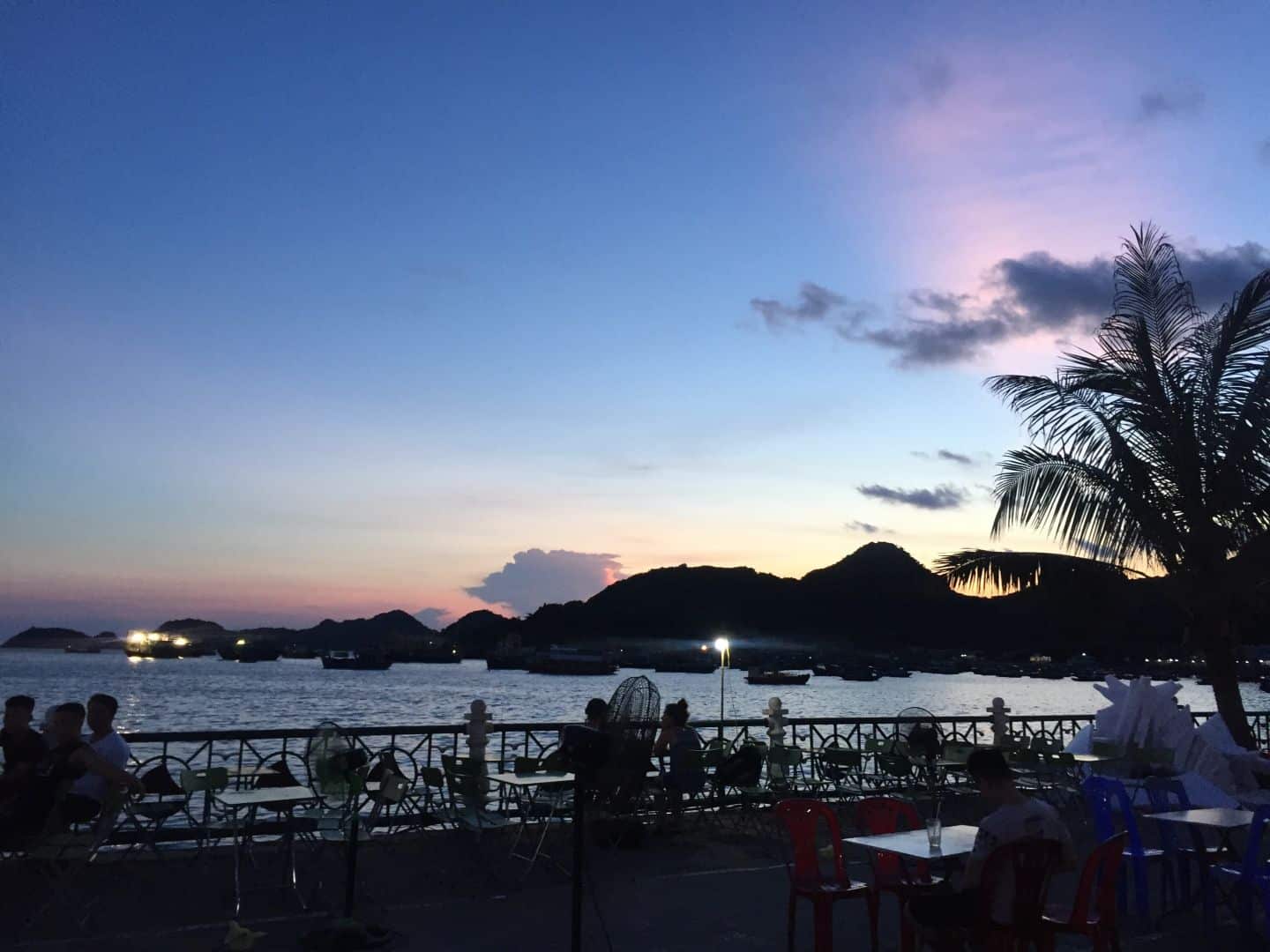 sunset on Cat Ba Island