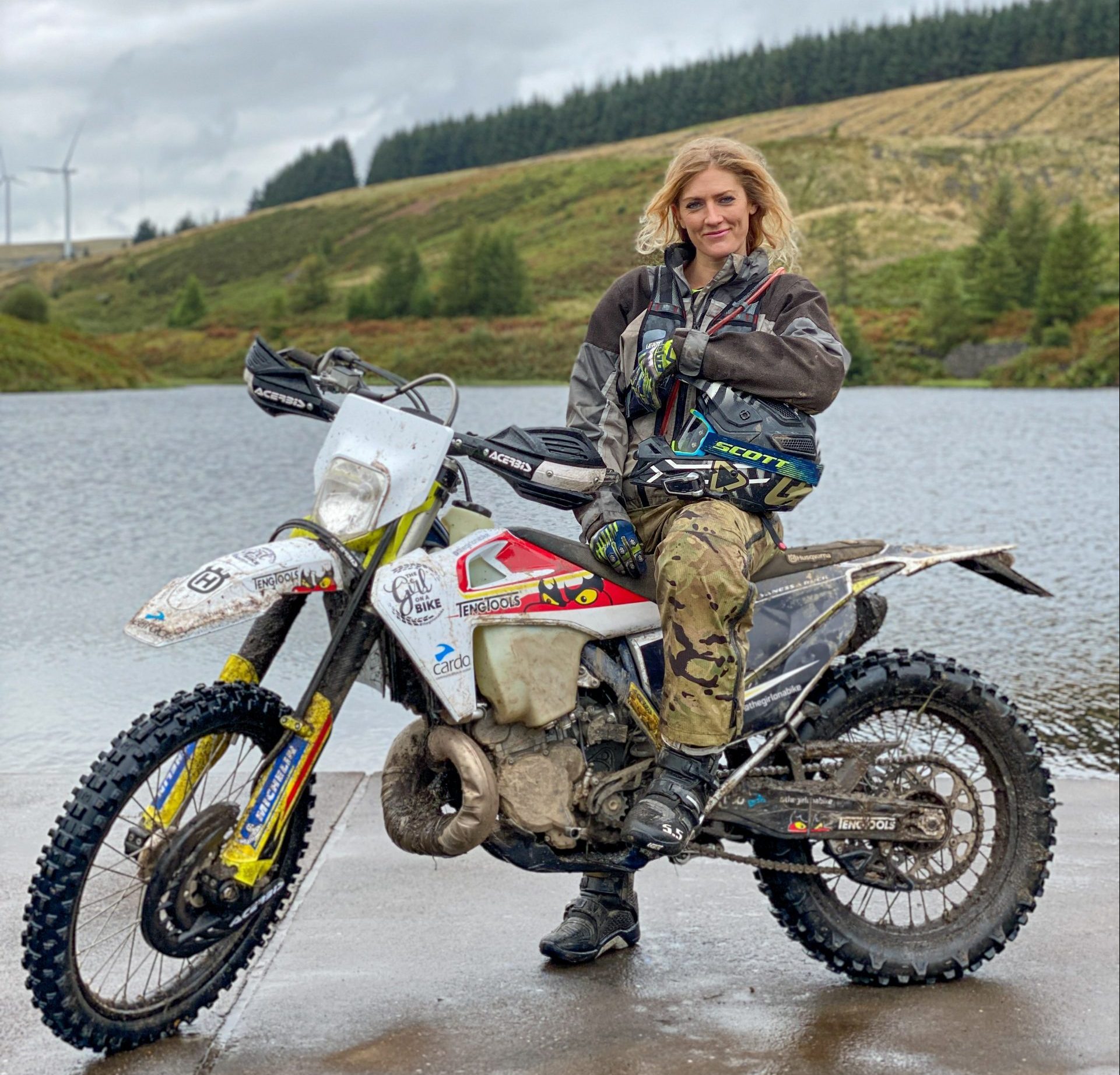 female motorbike rider vanessa ruck the girl on the bike