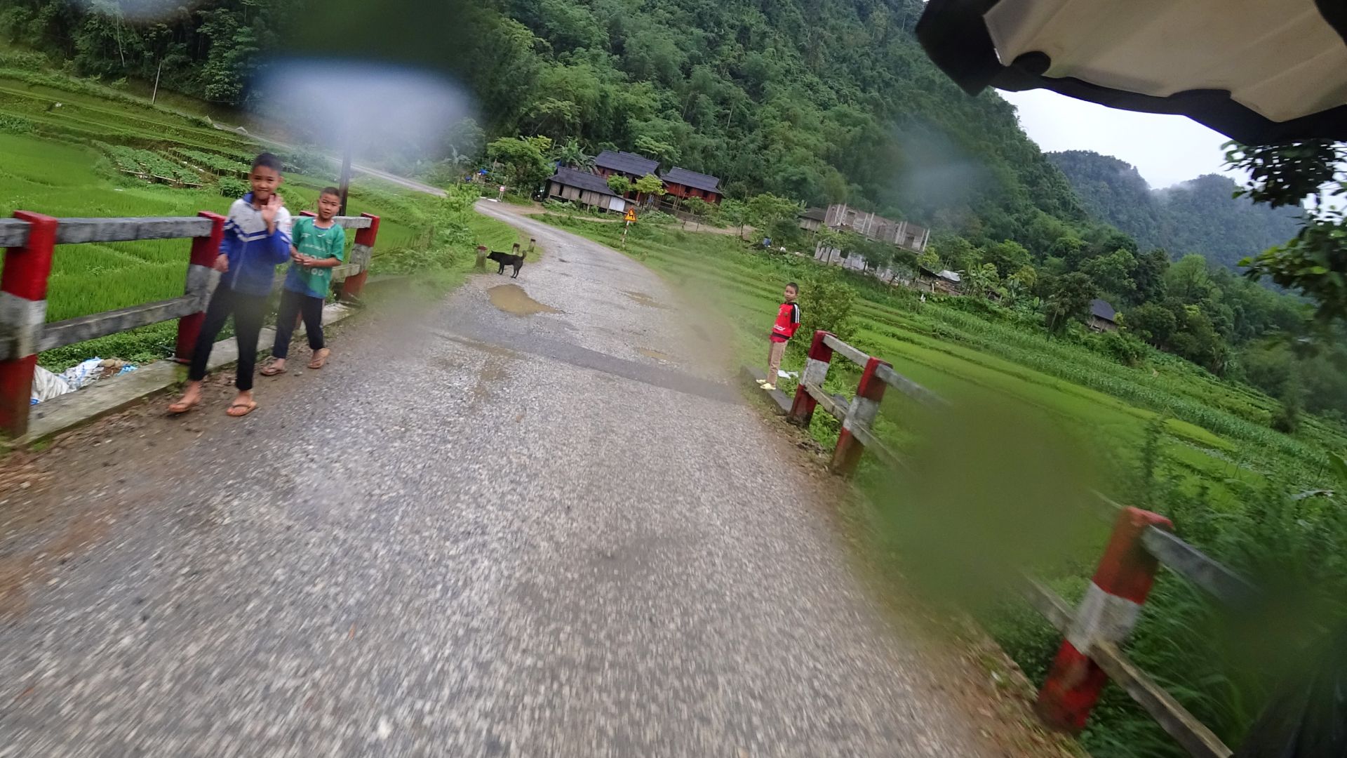 speed, rain and children