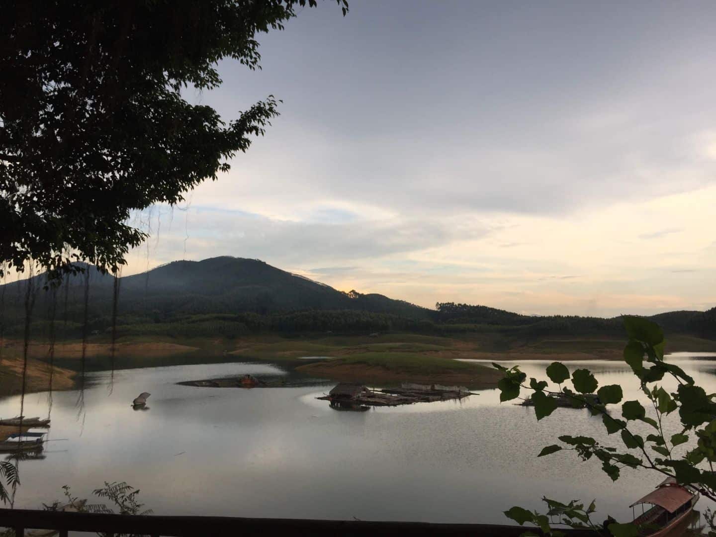 Thac Ba Lake in the late evening