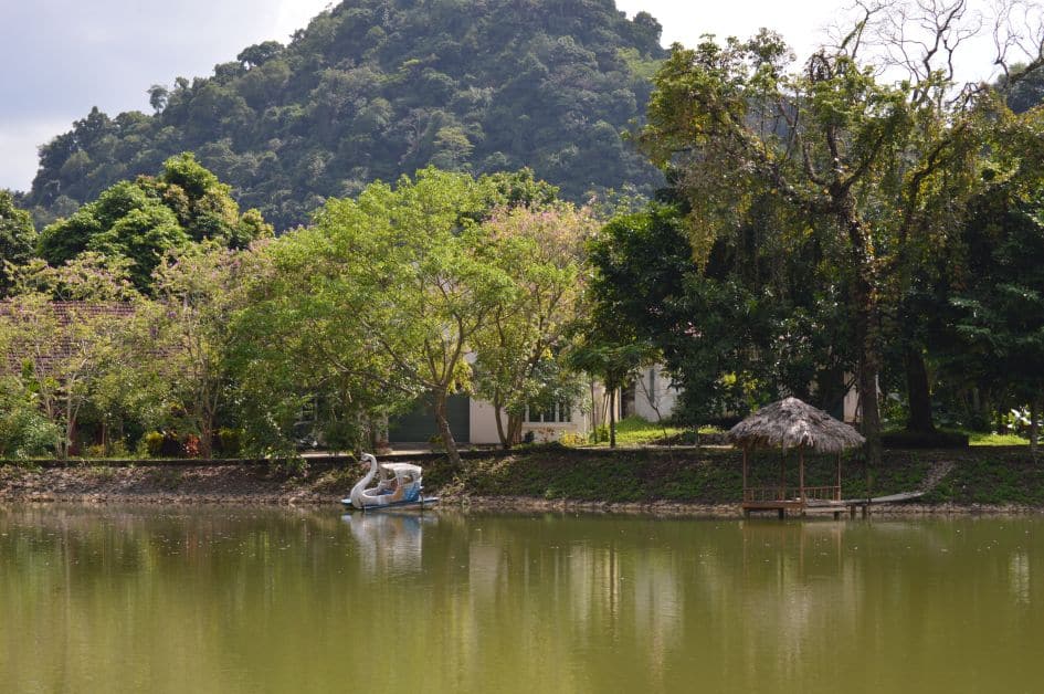 the tranquil Mac Lake just 1km inside cuc phuong national park
