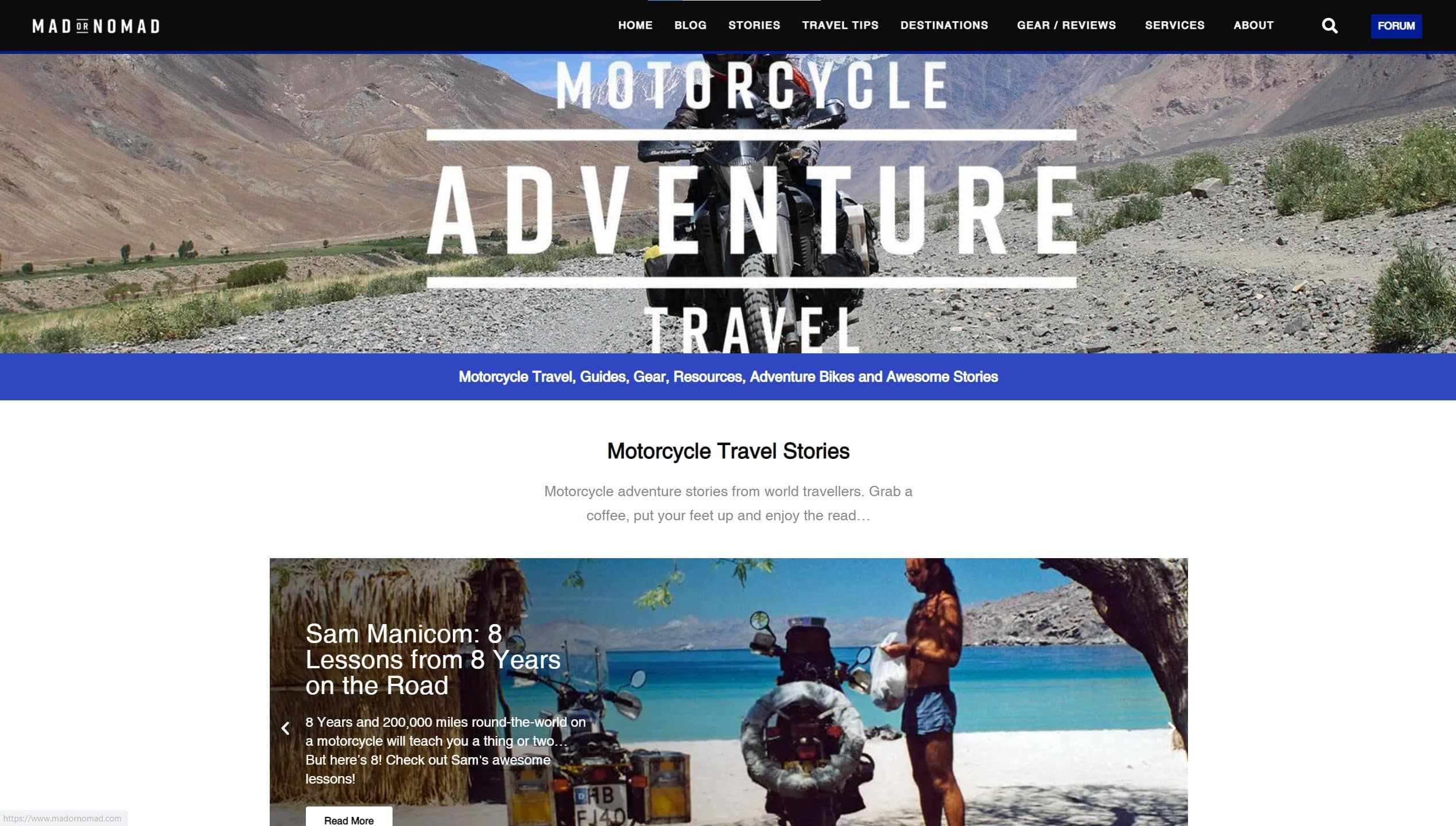 Mad or Nomad Homepage