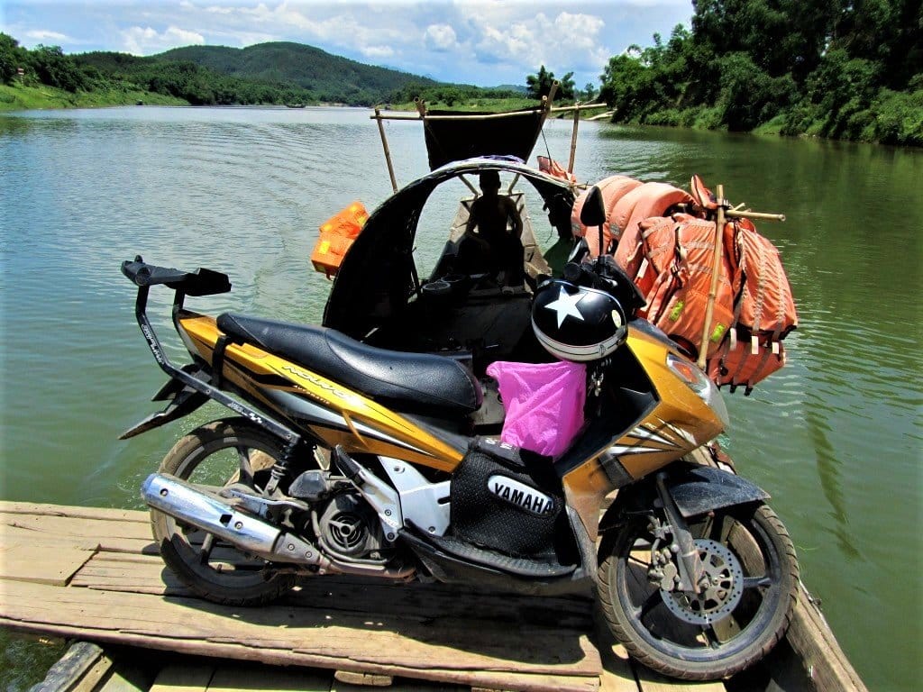Vietnam Coracle Stavros the bike