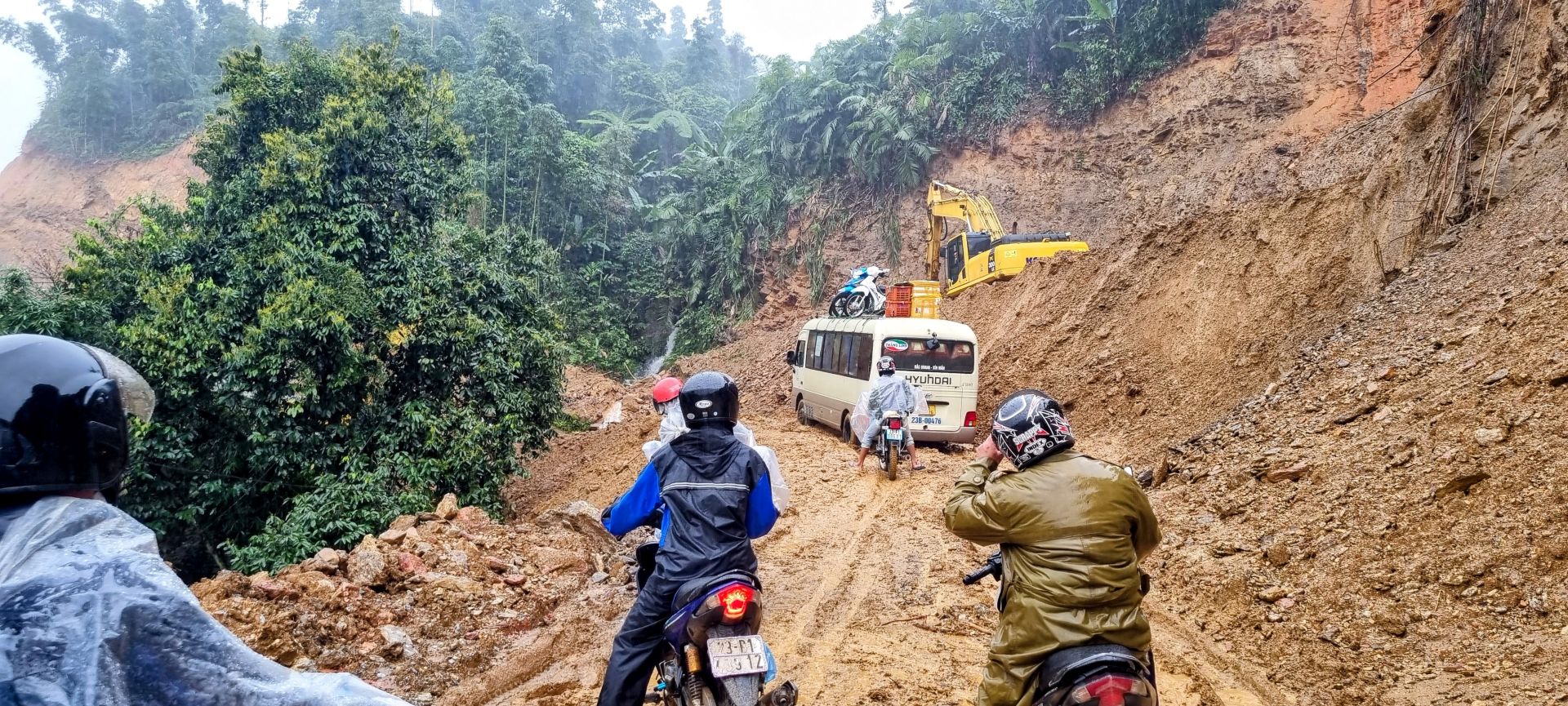 road construction combined with rain equals hard driving