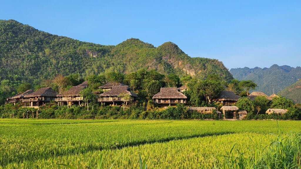 Pu Luong Nature Reserve on a clear day