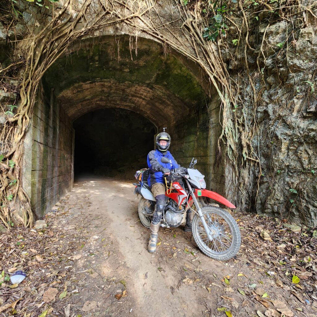tunnel into the cave in Bac Son