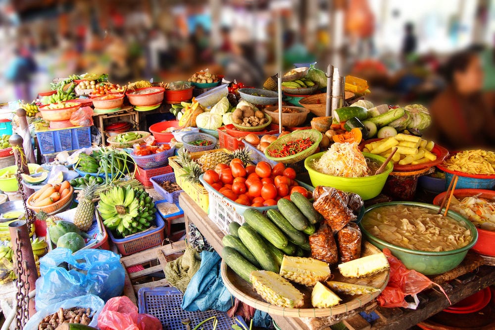 Markets in vietnam usually do not have price tags on products