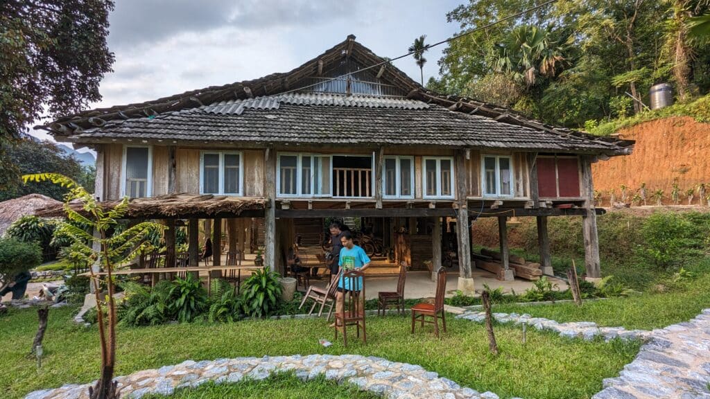 a wonderful homestay in ha giang on our vietnam motorcycle tour