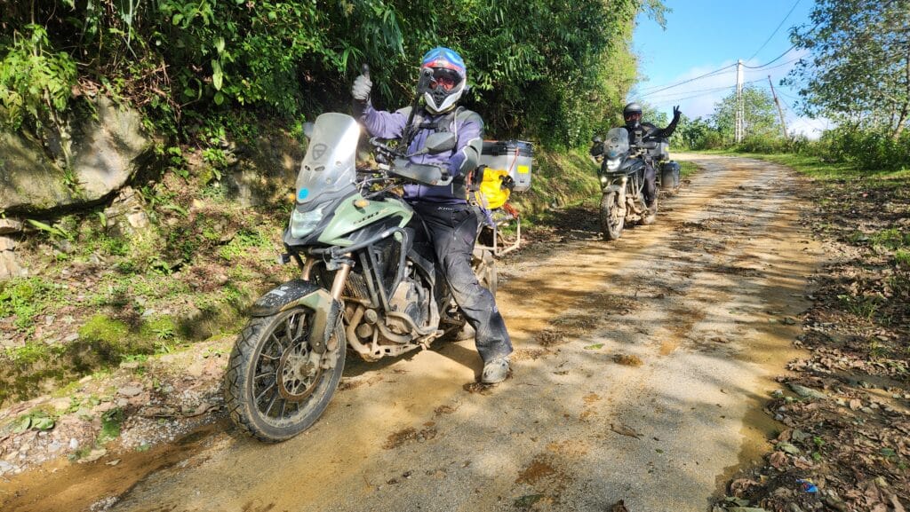 jeff and craig on the road on 2023 model CB500x